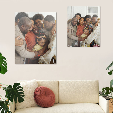 Your photo is printed edge to edge, directly on metal with a rich luster finish. Hardware is included for easy hanging.