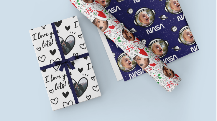 Personalized Photo Wrapping Paper